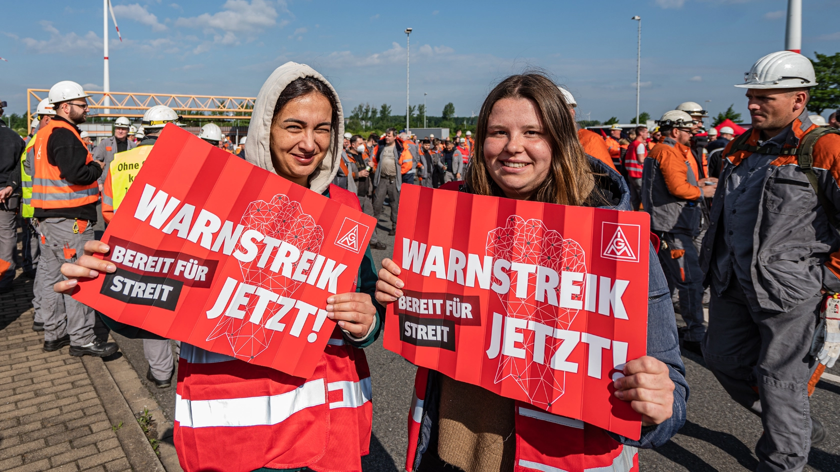 Tarifrunde Eisen und Stahl: Warnstreik Salzgitter AG