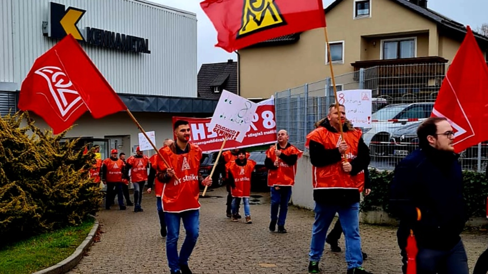 Warnstreik Kennametal in Vohenstrauß