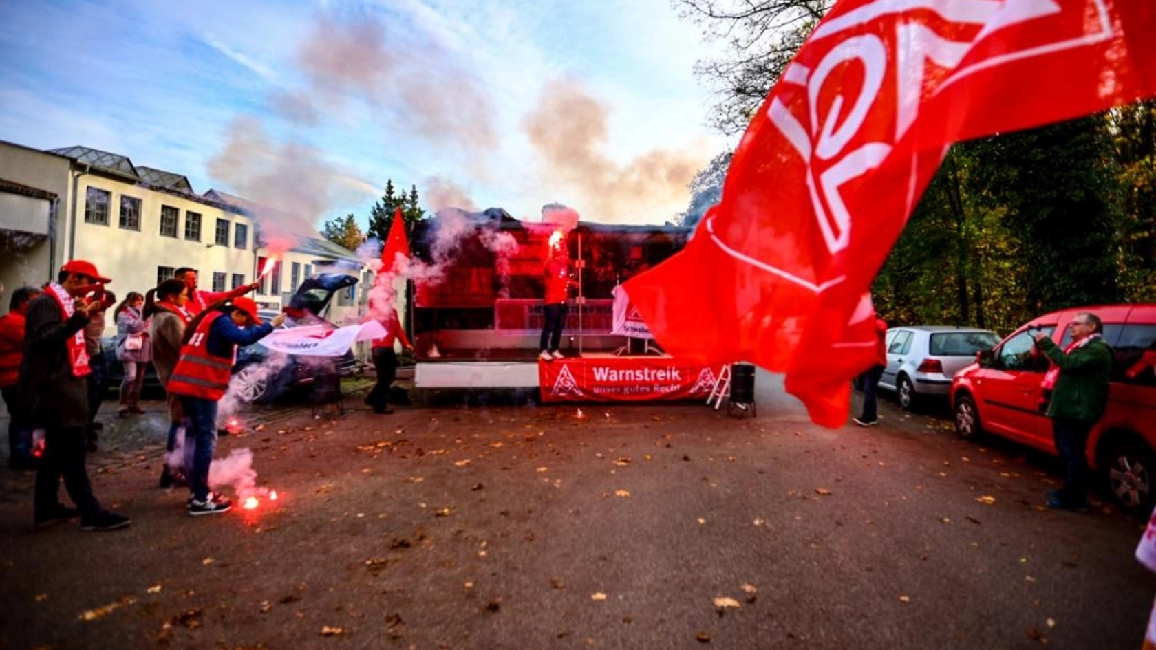 Warnstreik Metall&Elektro Tarifrunde RIBE Schwabach