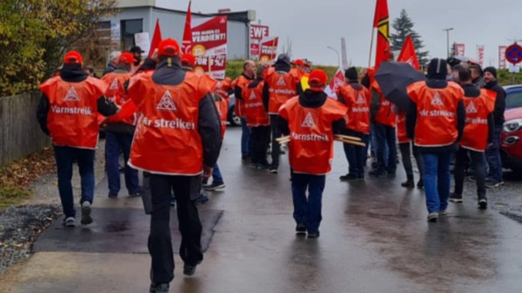 Warnstreik Kennametal in Vohenstrauß