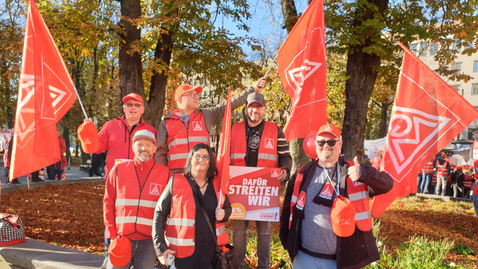 Amberger Kolleg*innen in Augburg
