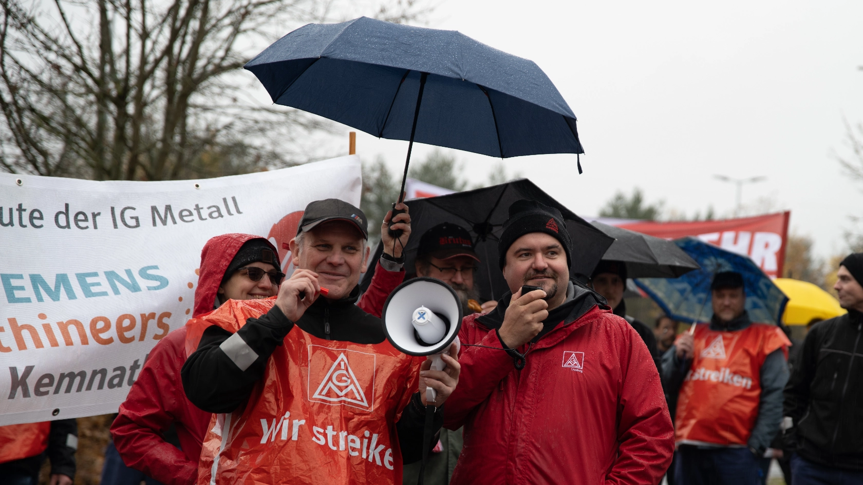 Unterstützung aus Kemnath für den Warnstreik bei Siemens in Luhe