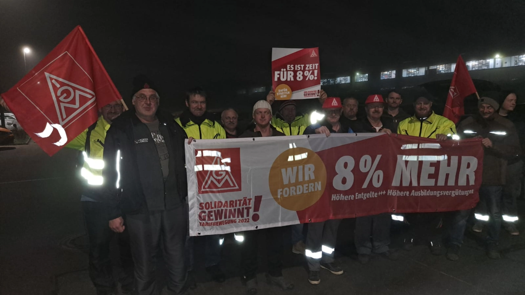 Warnstreik 1. Welle bei Lacroix & Kress