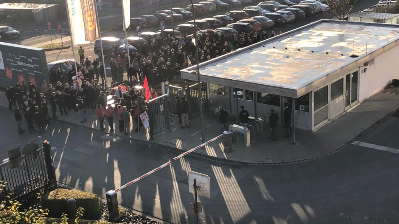 1. Warnstreik Siemens Kemnath TR MuE 2022