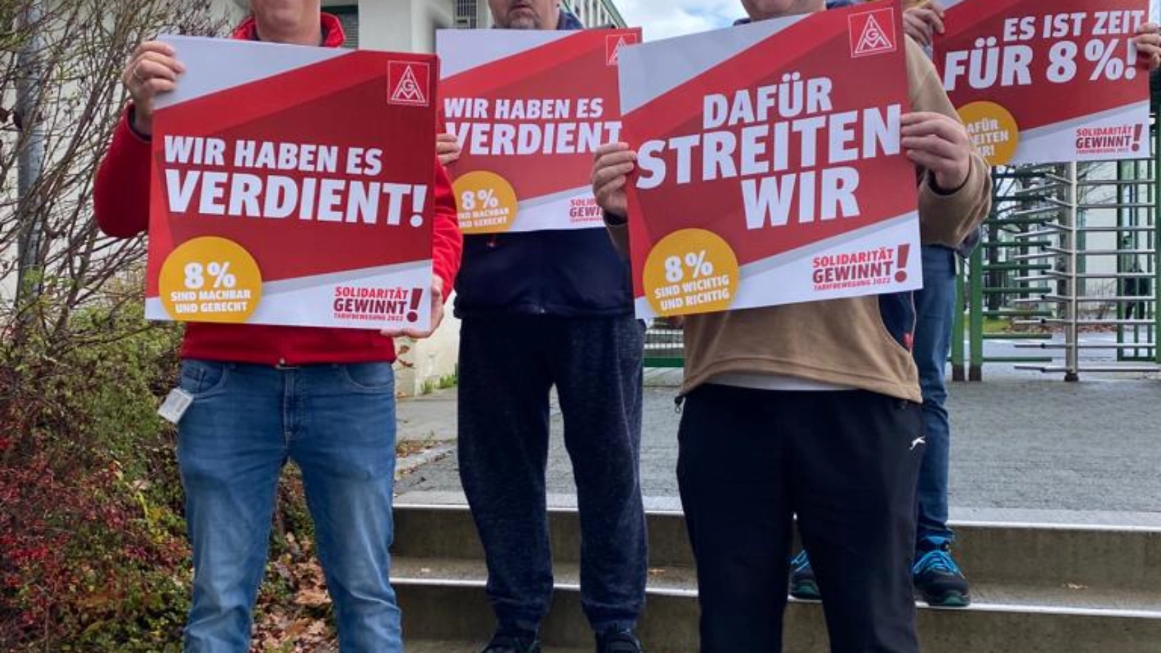 Frühschlussaktion bei ZF in Auerbach