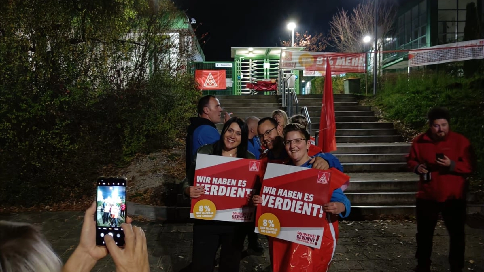 Warnstreik Nachtschicht