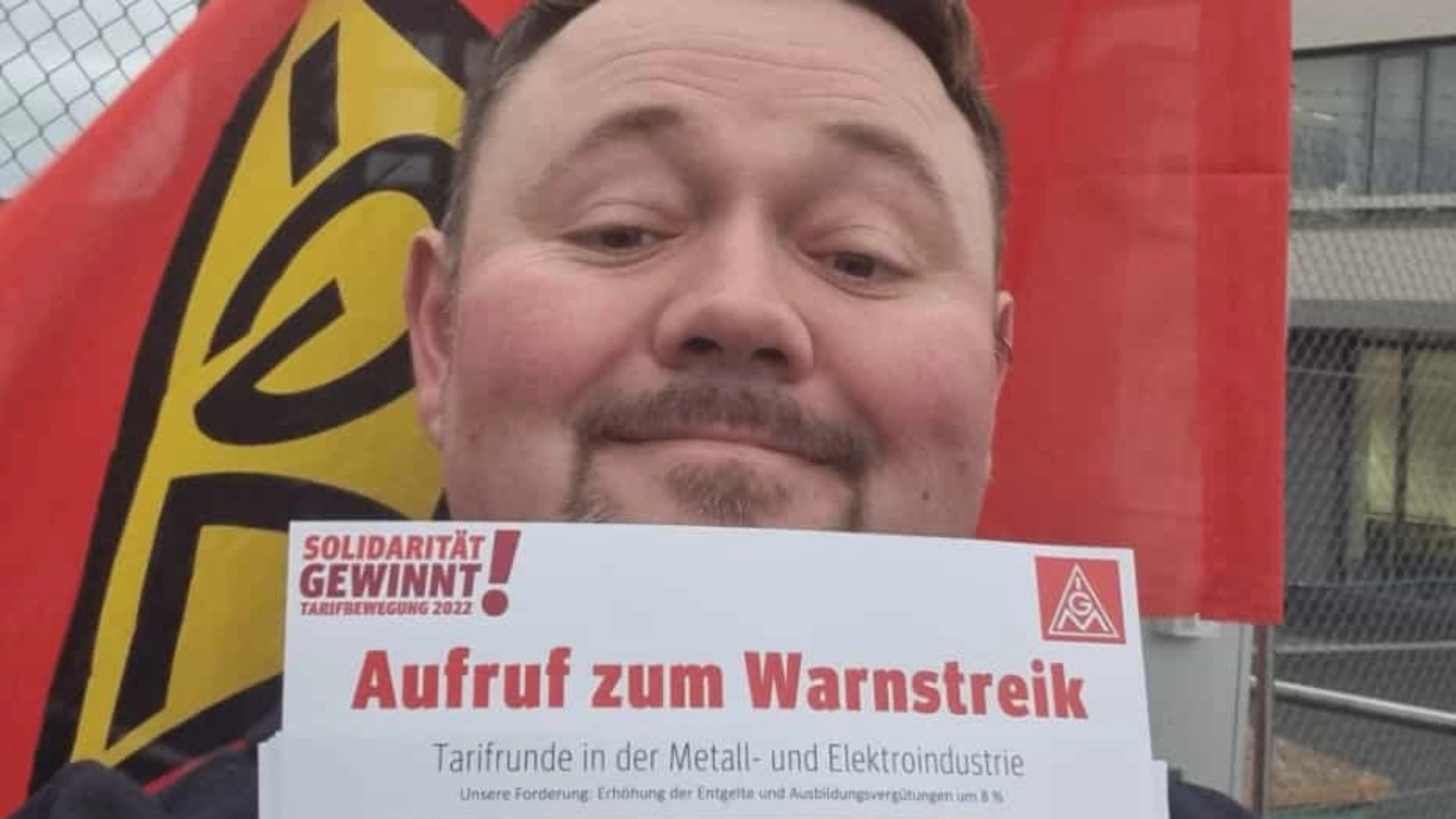 1. Warnstreik bei Siemens Amberg, TR MuE 2022