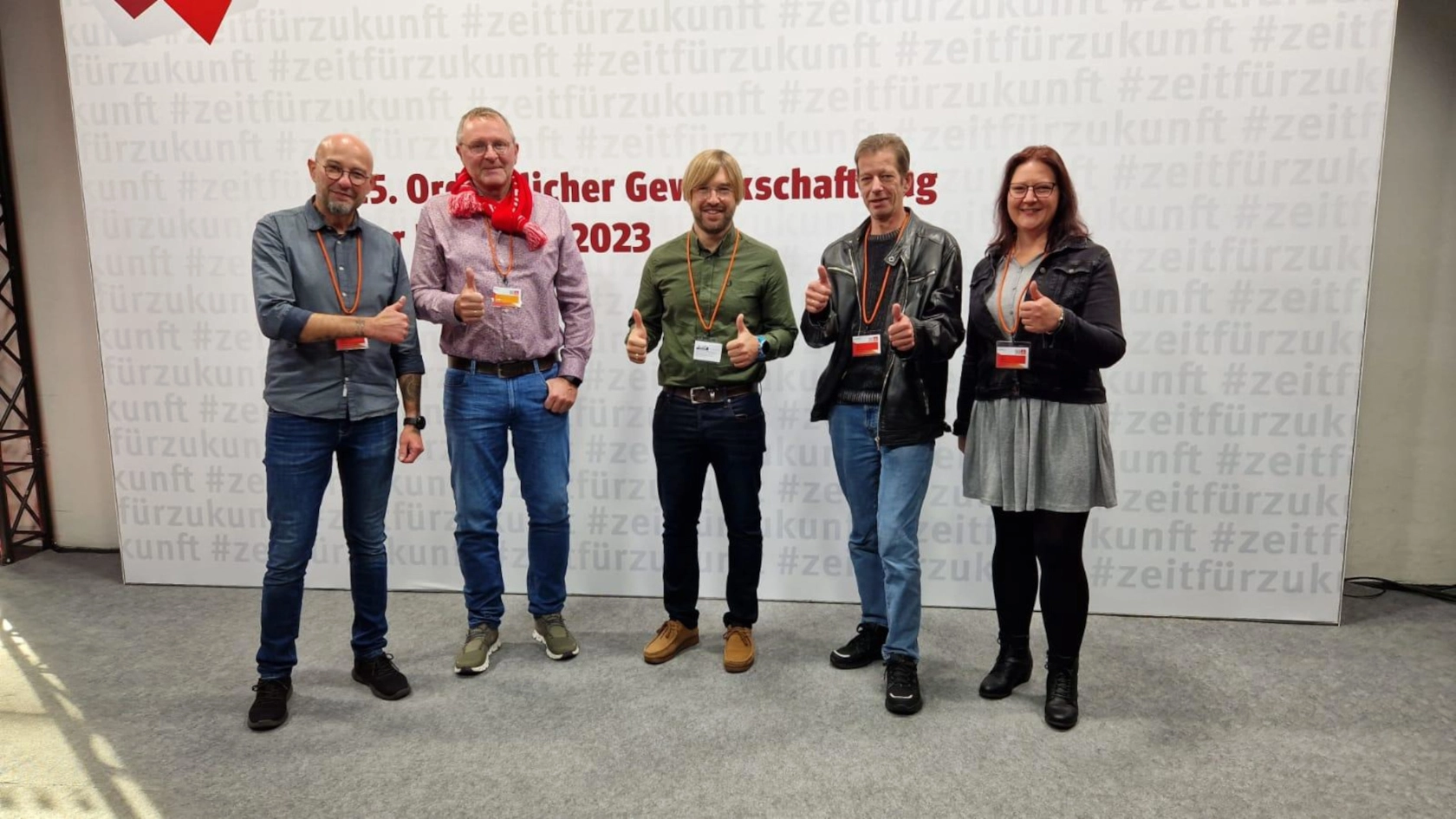 Die Delegierten und Gäste aus Amberg am Gewerkschaftstag 2023