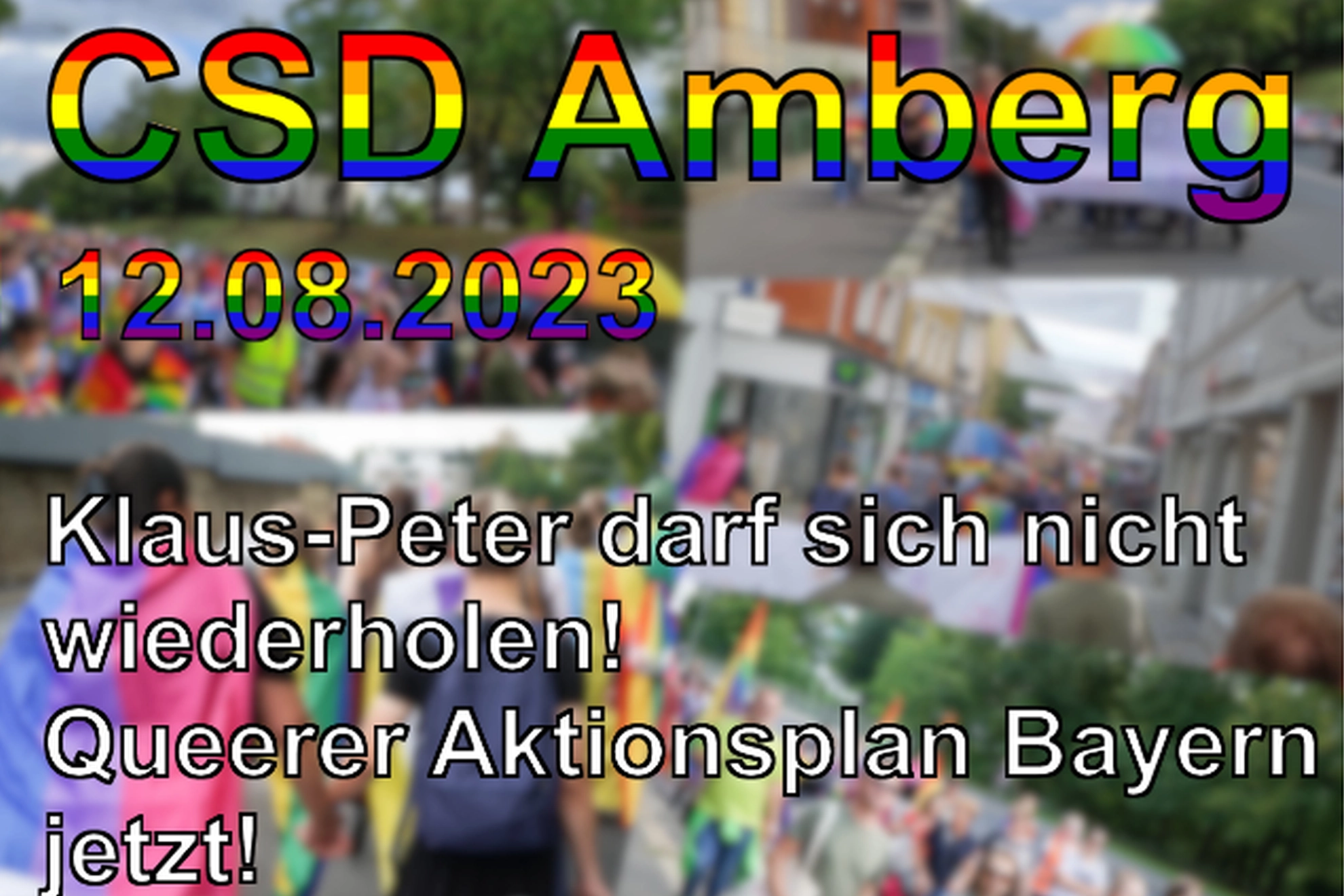 Plakat CSD Amberg 2023