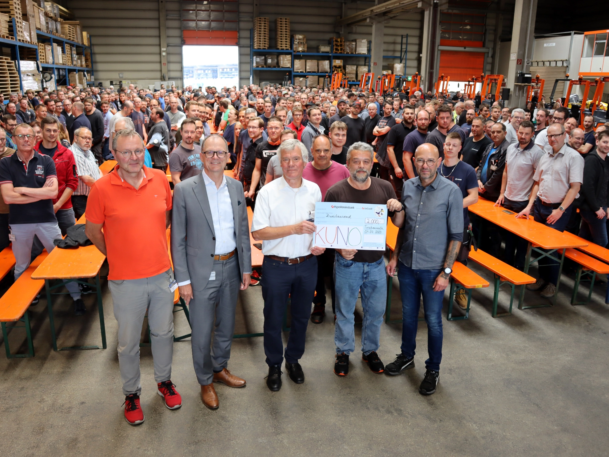 Hamm-Mitarbeiter spenden an KUNO-Stiftung