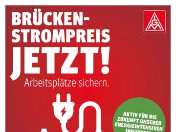 Brückenstrompreis sichert Beschäftigung
