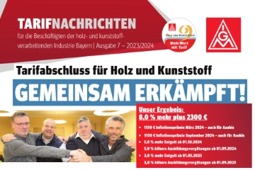 GEMEINSAM ERKÄMPFT: 8,0 % mehr plus 2300 €