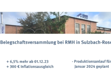 Belegschaftsversammlung im Rohrwerk 