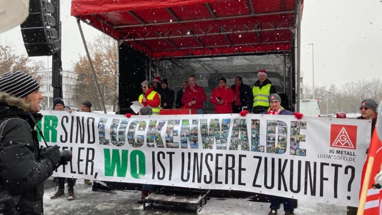 Bundesweiter Schaeffler-Aktionstag gegen Abbaupläne in Herzogenaurach