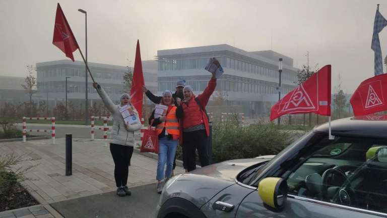 Verteilung der Warnstreikaufrufe für die 1. Welle bei Grammer Tr MuE 2022