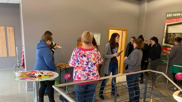 in der Pause gab's Zeit, sich gegenseitig auszutauschen.