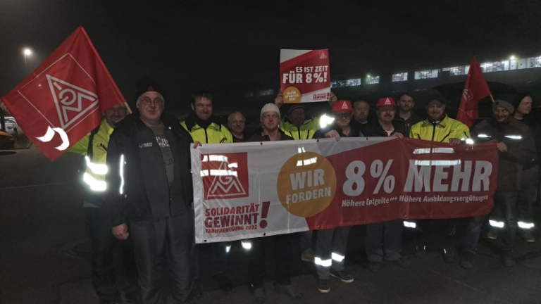 Warnstreik 1. Welle bei Lacroix & Kress