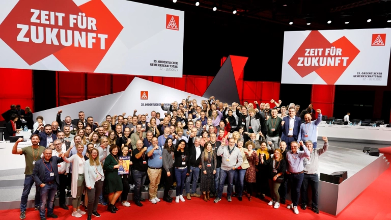 Die bayerischen Delegierten am Gewerkschaftstag 2023