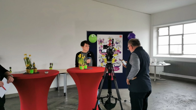 die Medien waren eingeladen, um das Thema der Gleichstellung auch in die Öffentlichkeit zu tragen