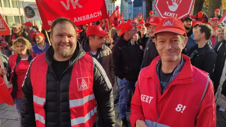 Amberger Kolleg*innen in Augsburg