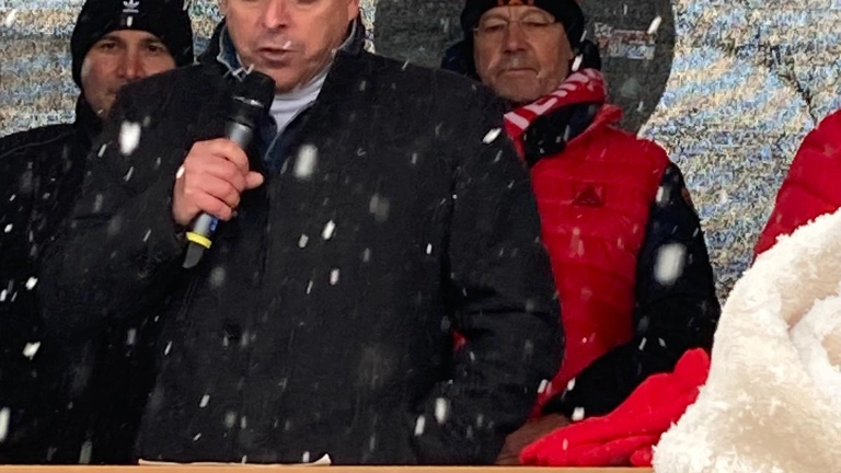 Bundesweiter Schaeffler-Aktionstag gegen Stellenabbau vor Unternehmenszentrale in Herzogenaurach