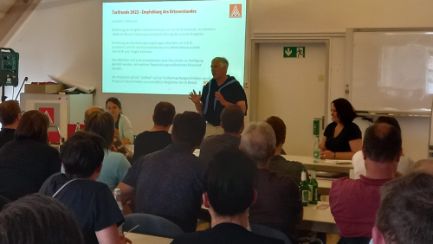 Horst spricht bei Funktionärskonferens MuE am 01.06.2022