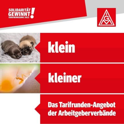Klein, kleiner, Angebot der Arbeitgeber